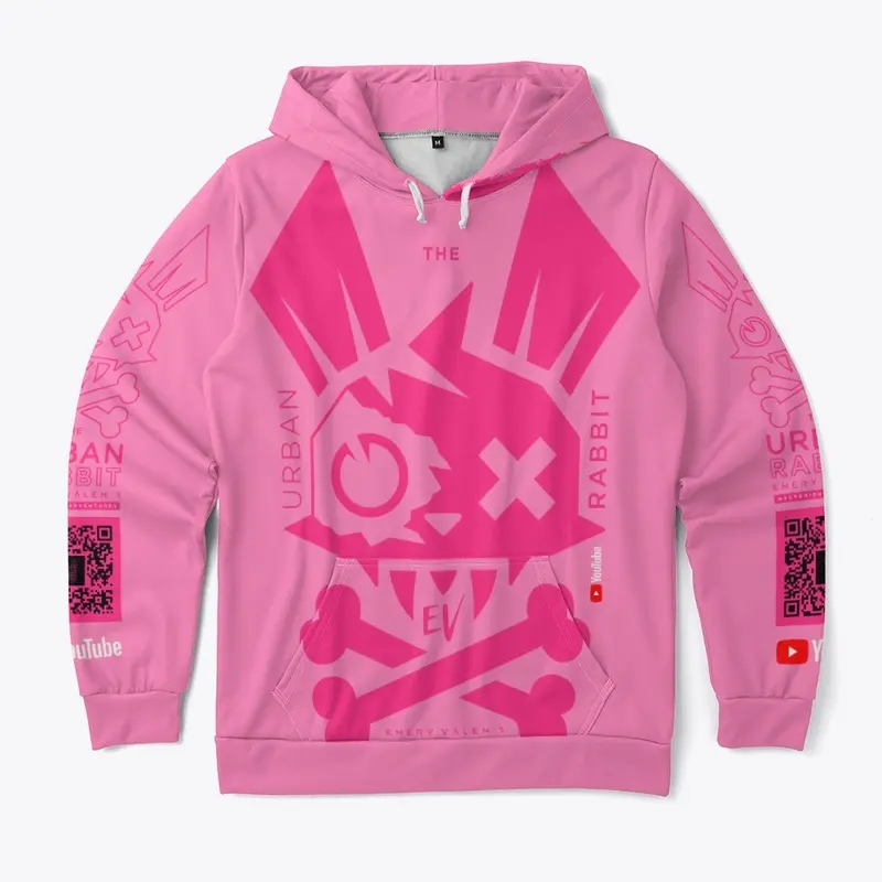 Urban Rabbit Hoodie Pink